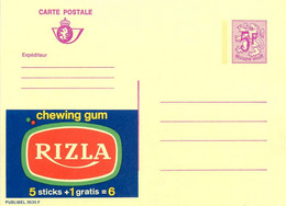 RIZLA Chewing Gum * CPA Publicitaire Ancienne * Pub Publicité Entier Postal Belgique - Advertising