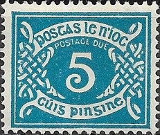 IRELAND 1971 Postage Due - Decimal Currency - 5p. - Blue MH - Portomarken