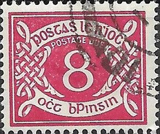 IRELAND 1971 Postage Due - Decimal Currency - 8p. - Red FU - Segnatasse