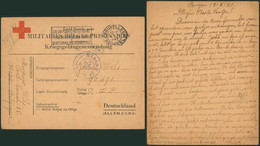 Guerre 40-45 - Carte Postale Pour Militaires Belges Prisonniers De Bruxelles > Stalag II B / Croix Rouge, Red Cross - Guerra '40-'45 (Storia Postale)