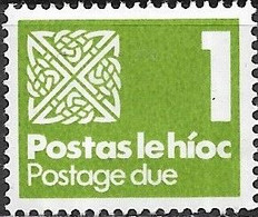 IRELAND 1980 Postage Due - 1p. - Green MH - Portomarken