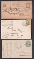 SERBIA - Two Postcards And Stationery Sent By Railway BAJA-UJVIDEK And The Other Way Around. / 2 Scans - Serbia