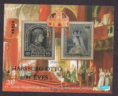 HUNGARY 1997 - Habsburg Otto Is 85 Years Old  / 2 Scans - Souvenirbögen