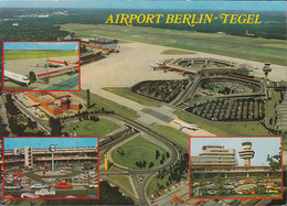 D-13405  Berlin - Airport - Flughafen Tegel - Flugzeug - Airplane - Luftbild - Aerial View - Portostempel ! - Tegel