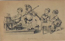 Enfants Musiciens Violon Piano Filles Garçons, Par H. ZAHL - Zahl, H.