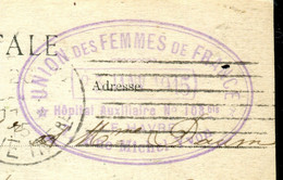 Cachet De L'Hôpital Auxiliaire 108 Bis Du Havre Sur Carte Postale En Fm Pour Bagnolet En 1915 -  F 213 - WW I