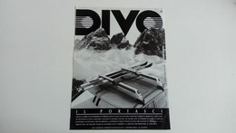 Portes Skis Divo - Publicité De 1989 - Autres