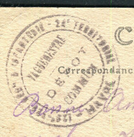 Cachet De Vaguemestre Sur Carte En Fm Du Havre Pour  Un Soldat Au SP 96 Et Retour ( Adresse Insuffisante ) -  F 222 - Guerra De 1914-18