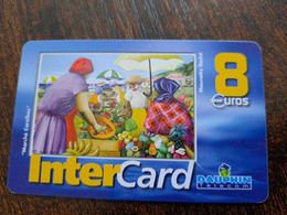 ST MARTIN  INTERCARD  / MARKET    8 EURO /   INTER 85/ USED  CARD    ** 10184 ** - Antillen (Frans)
