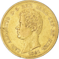 Monnaie, États Italiens, SARDINIA, Carlo Alberto, 20 Lire, 1841, Genoa, Très - Piemonte-Sardinië- Italiaanse Savoie