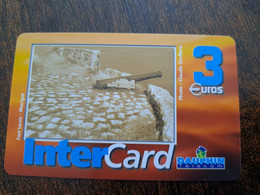 ST MARTIN  INTERCARD  / FORT LOUIS MARIGOT     3  EURO /   INTER 90 / USED  CARD    ** 10189 ** - Antillas (Francesas)