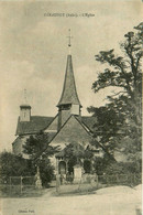 Géraudot * Route Et Vue Sur L'église Du Village - Autres & Non Classés