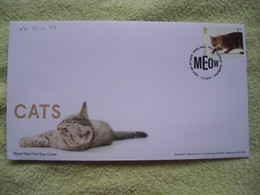 FDC Cats Chats, Tabby Staring, Traque - 2021-... Ediciones Decimales