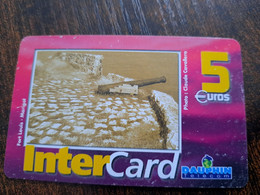 ST MARTIN  INTERCARD  / FORT LOUIS          5  EURO /   INTER 120 / USED  CARD    ** 10202 ** - Antille (Francesi)