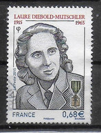 "Laure Diebold Mutschler - Compagnon De La Libération" 2015 - 4985 - Unused Stamps