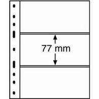 Kunststoffhüllen OPTIMA, 3er Einteilung, Schwarz - Clear Sleeves