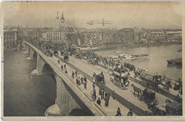 London.   -   Bridge,  Shewing The Monument   -   1908   Naar   Namur - River Thames
