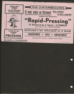 BUVARD - PUB "RAPID PRESSING " LE PERREUX  - USINE A NOGENT SUR MARNE - Kleding & Textiel