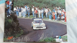 CPM PEUGEOT CORSE  I 205 TURBO 16 B SABY J F FAUCHILLE  AUTO VOITURE DE SPORT COURSE AUTOMOBILE - Rallyes