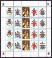 1997 Vaticano Vatican 100° PAOLO VI° 4 Serie In Minifoglio MNH** Minisheet - Ungebraucht
