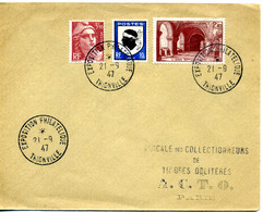 1947 - Cachet Temporaire "EXPOSITION PHILATELIQUE - THIONVILLE" - - Gedenkstempels