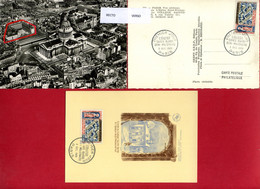 1960 - 2 Cartes "5eme CENTENAIRE DU COLLEGE SAINTE BARBE à PARIS" - Tp N° 1280 - 1960-1969
