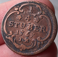 1/4 Stuber 1767 IK - Taler En Doppeltaler