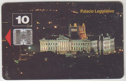 URUGUAY - Palacio Legislativo, TC 011a, 10 $ , Tirage 200.000, Used - Uruguay