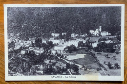 PAVANA - LA CHIESA...E PANORAMA DEL PAESE - Annullo : PAVANA PISTOIESE *PISTOIA* 21/7/36  - CC317 - Autres Villes