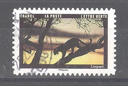 France Autoadhésif Oblitéré N°2109 (Les Animaux Au Crépuscule - Léopard) (cachet Rond) - Usati