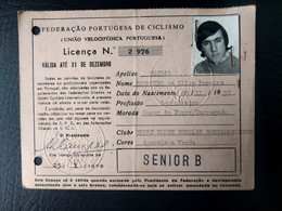 LICENÇA FEDERAÇÃO PORTUGUESA DE CICLISMO - SPORT CLUBE E. BOMBARRALENSE (BA5#C3) - Tarjetas De Membresía