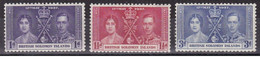 Solomon Islands 1937 - Coronation Of George VI Stamp Set Mnh** - Salomon (Iles 1978-...)