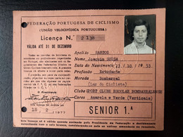 LICENÇA FEDERAÇÃO PORTUGUESA DE CICLISMO - SPORT CLUBE E. BOMBARRALENSE (BA5#C10) - Lidmaatschapskaarten