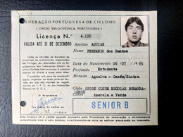 LICENÇA FEDERAÇÃO PORTUGUESA DE CICLISMO - SPORT CLUBE E. BOMBARRALENSE (BA5#C16) - Cartes De Membre