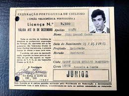 LICENÇA FEDERAÇÃO PORTUGUESA DE CICLISMO - SPORT CLUBE E. BOMBARRALENSE (BA5#C19) - Membership Cards