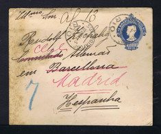 Gc6834 BRAZIL  Cover Postal Stationery Mailed 1914 SUC. Botafogo -RIO »Barcelona / Madrid - Andere & Zonder Classificatie