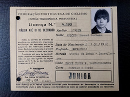 LICENÇA FEDERAÇÃO PORTUGUESA DE CICLISMO - SPORT CLUBE E. BOMBARRALENSE (BA5#C23) - Mitgliedskarten