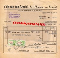 BELGIQUE-BRUSSEL BRUXELLES-VOLK AAN DEN ARBEID-LES HOMMES AU TRAVAIL-ADOLF MAXLAAN-1943  RARE - Artigianato