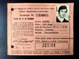 LICENÇA FEDERAÇÃO PORTUGUESA DE CICLISMO - SPORT CLUBE E. BOMBARRALENSE (BA5#C38) - Membership Cards