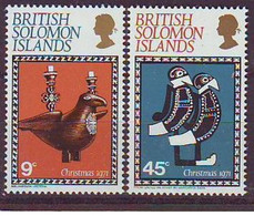 Solomon Islands 1971 - Christmas Stamp Set Mnh** - Salomon (Iles 1978-...)