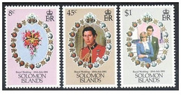 Solomon Islands 1981 - Prince Charles' Wedding To Lady Diana Spencer Stamp Set Mnh** - Salomon (Iles 1978-...)