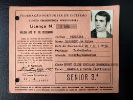 LICENÇA FEDERAÇÃO PORTUGUESA DE CICLISMO - SPORT CLUBE E. BOMBARRALENSE (BA5#C51) - Cartes De Membre