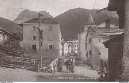 CPA  Suisse, ST LUC, Intérieur Du Village, Carte Photo, 1917 - VS Valais
