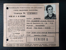 LICENÇA FEDERAÇÃO PORTUGUESA DE CICLISMO - SPORT CLUBE E. BOMBARRALENSE (BA5#C66) - Membership Cards