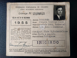 LICENÇA FEDERAÇÃO PORTUGUESA DE CICLISMO - SPORT CLUBE E. BOMBARRALENSE (BA5#C79) - Cartes De Membre