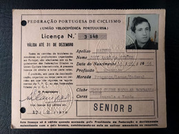 LICENÇA FEDERAÇÃO PORTUGUESA DE CICLISMO - SPORT CLUBE E. BOMBARRALENSE (BA5#C81) - Membership Cards