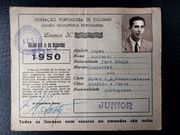 LICENÇA FEDERAÇÃO PORTUGUESA DE CICLISMO - SPORT CLUBE E. BOMBARRALENSE (BA5#C83) - Cartes De Membre