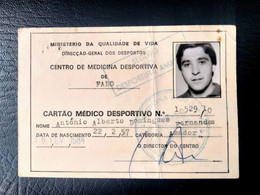 LICENÇA FEDERAÇÃO PORTUGUESA DE CICLISMO - CARTÃO MEDICO DESPORTIVO (BA5#C87) - Cartes De Membre