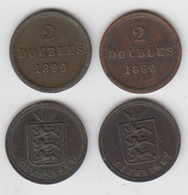 Guernsey Coin 2 Double 1899 - Coins - Guernsey