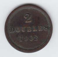 Guernsey Coin 2 Double 1902 - Coins - Guernsey
